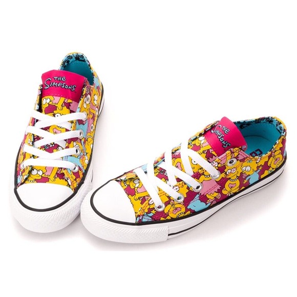 The Simpsons x Converse Maggie Lisa Ox Sneaker Shoes Sz Women 8 Men 6 Unisex - Picture 1 of 14